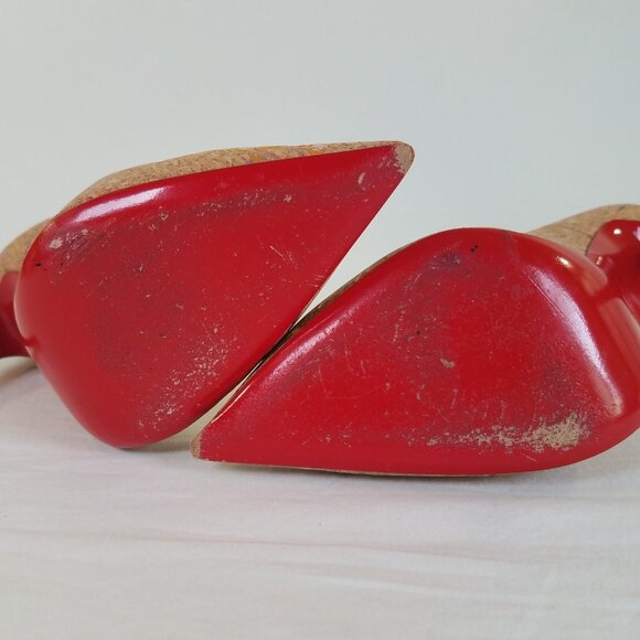 Christian Louboutin So Kate 120 Cork Multicolor Foil Heels SIZE 36.5 Dust Bag - Picture 7 of 16